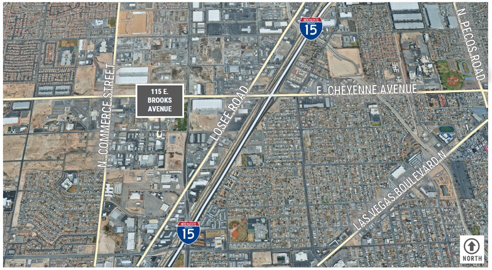 115 E Brooks Ave, North Las Vegas, NV à louer - Aérien - Image 3 de 3