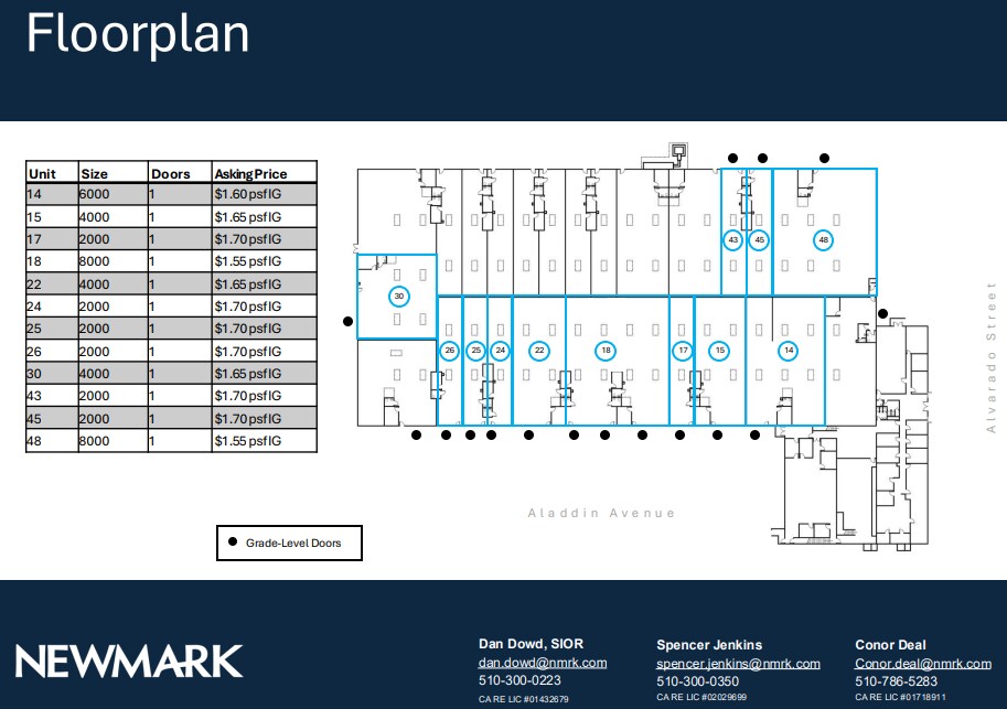 2661 Alvarado St, San Leandro, CA for lease Floor Plan- Image 1 of 1