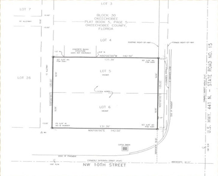 100 NW 10th St, Okeechobee, FL à vendre - Plan cadastral - Image 2 de 9