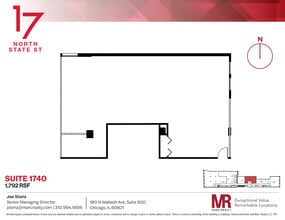 17 N State St, Chicago, IL for lease Floor Plan- Image 1 of 4