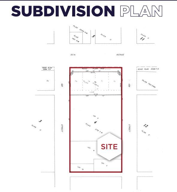9821 102 St, Fort Saskatchewan, AB à vendre Plan de site- Image 1 de 2