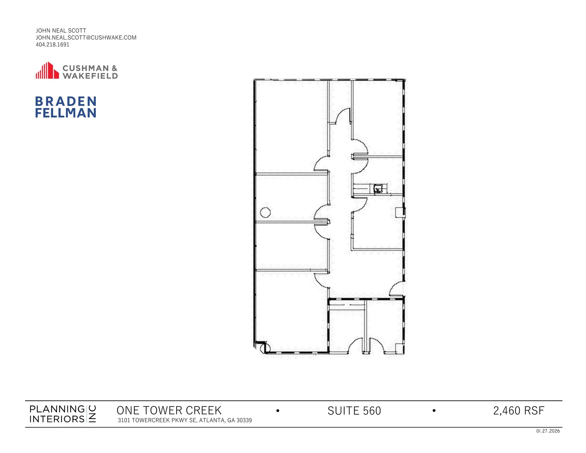 3101 Towercreek Pkwy SE, Atlanta, GA à louer Plan de site- Image 1 de 1