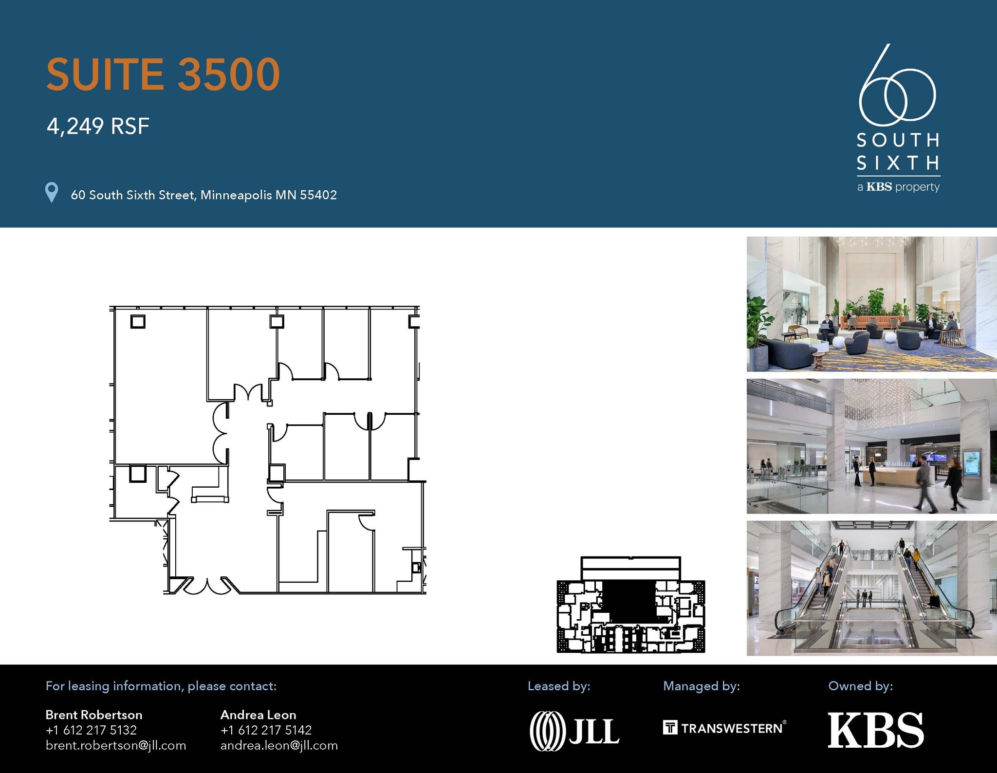 60 S 6th St, Minneapolis, MN à louer Plan d’étage- Image 1 de 1