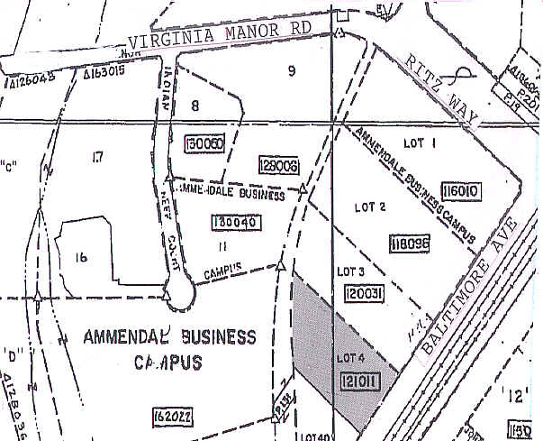 12000 Baltimore Ave, Beltsville, MD for lease - Plat Map - Image 3 of 3
