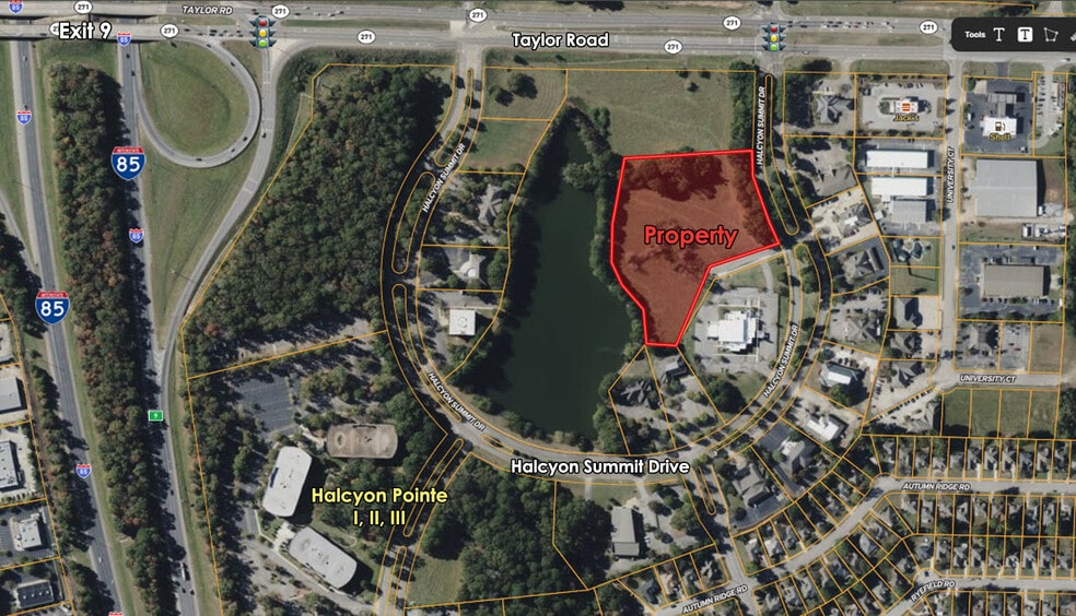 Halcyon Summit Drive, Montgomery, AL for sale - Aerial - Image 3 of 5
