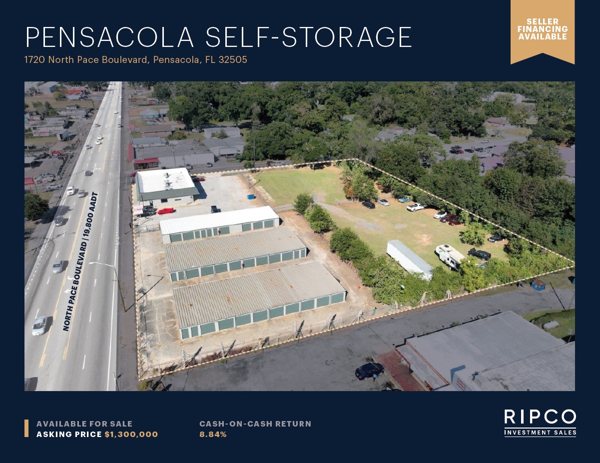 Pensacola Self-Storage portefeuille de 2 propriétés à vendre sur LoopNet.ca Photo du bâtiment- Image 1 de 13