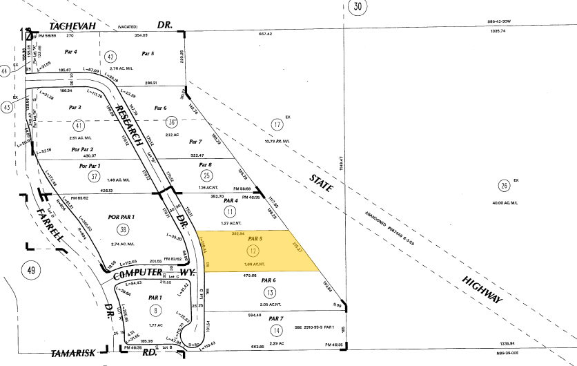 870 Research Dr, Palm Springs, CA à louer - Plan cadastral - Image 2 de 3