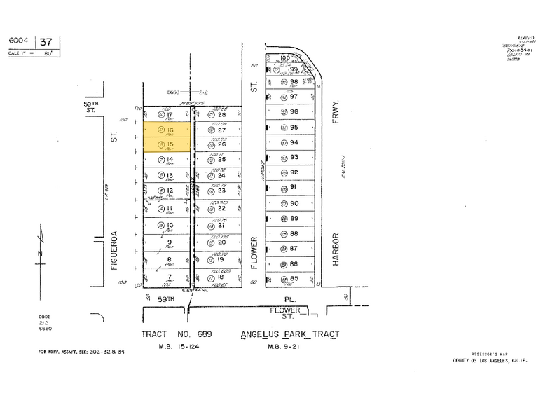 5906 S Figueroa St, Los Angeles, CA à vendre - Plan cadastral - Image 3 de 3