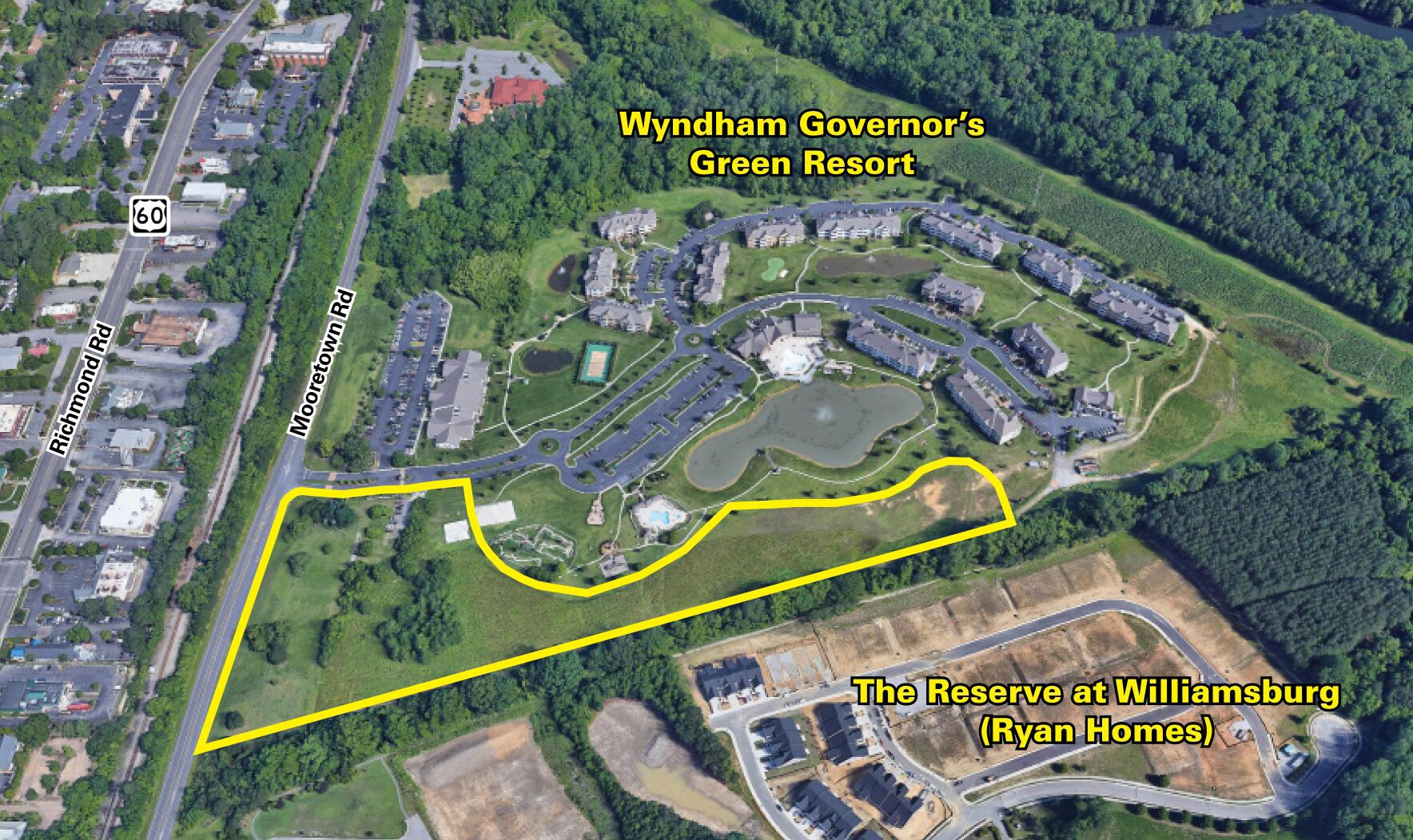 4600 Mooretown Rd, Williamsburg, VA for sale Aerial- Image 1 of 3