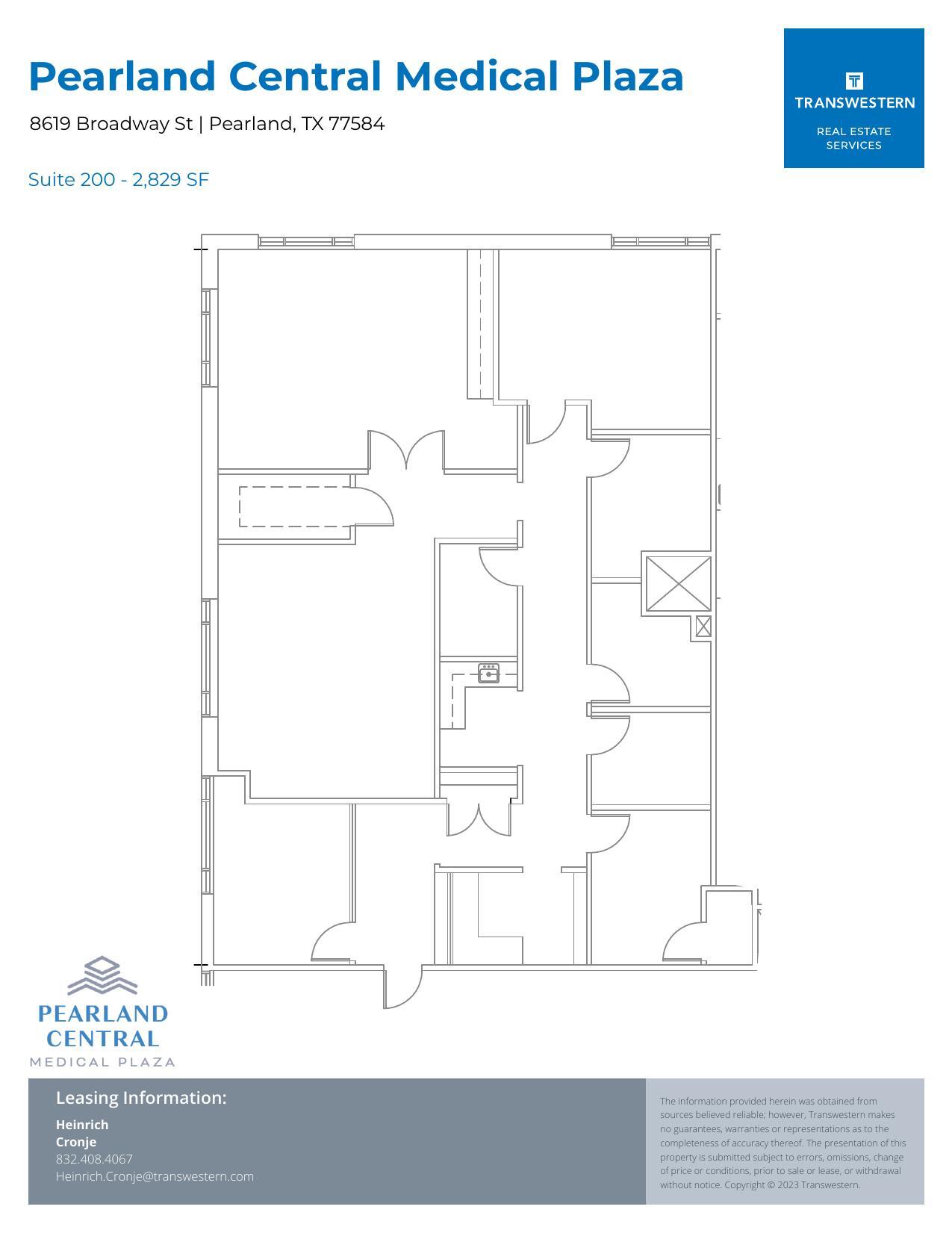 8619 Broadway St, Pearland, TX à louer Plan d  tage- Image 1 de 1