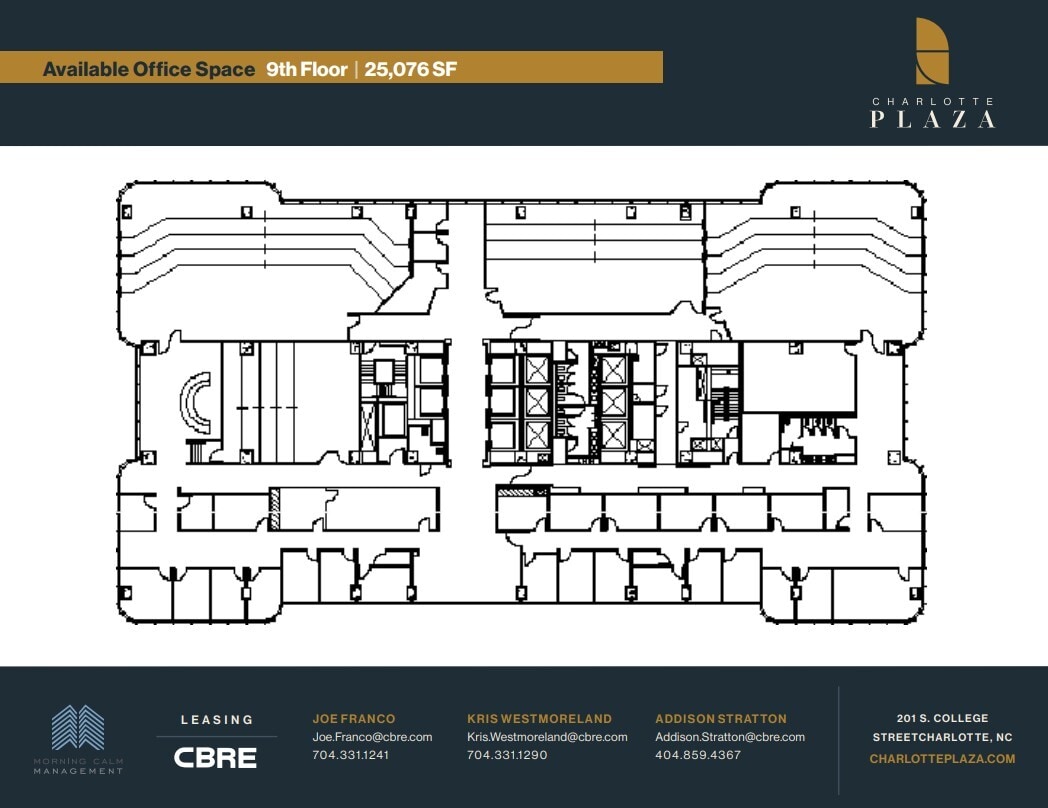 201 S College St, Charlotte, NC à louer Plan d’étage- Image 1 de 1