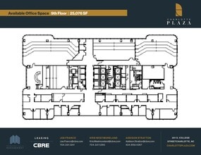 201 S College St, Charlotte, NC à louer Plan d’étage- Image 1 de 1