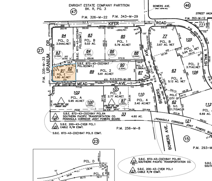 2971-2995 Mead Ave, Santa Clara, CA à louer - Plan cadastral - Image 3 de 3