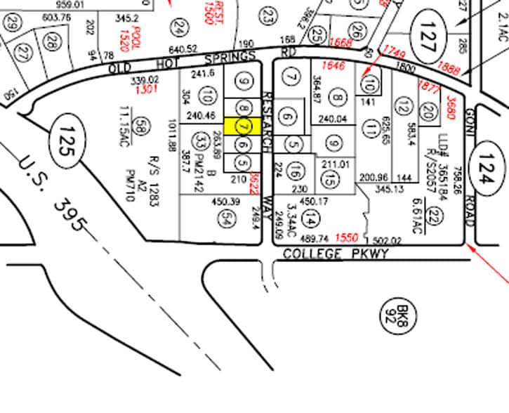 3680 Research Way, Carson City, NV for lease - Plat Map - Image 3 of 3