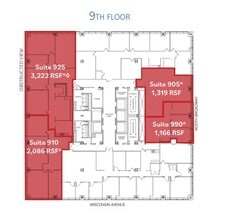 250 E Wisconsin Ave, Milwaukee, WI à louer Plan d’étage- Image 1 de 1