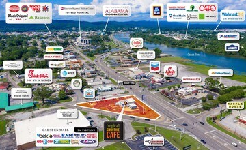 931 Rainbow Dr, Gadsden, AL - AERIAL  map view - Image1