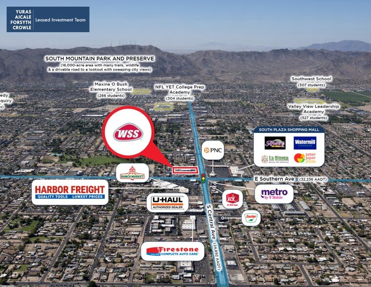 6021 S Central Ave, Phoenix, AZ à vendre - Aérien - Image 3 de 6