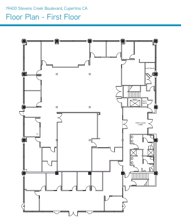 19400 Stevens Creek Blvd, Cupertino, CA à vendre Plan d  tage- Image 1 de 1