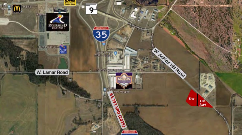 West Adkins Hill Road, Norman, OK à vendre - Photo du bâtiment - Image 3 de 16