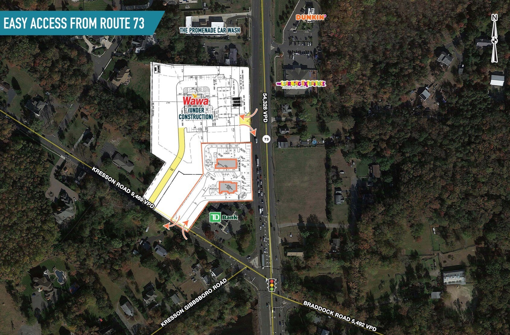 403-405 Route 73, Voorhees, NJ for lease Primary Photo- Image 1 of 3