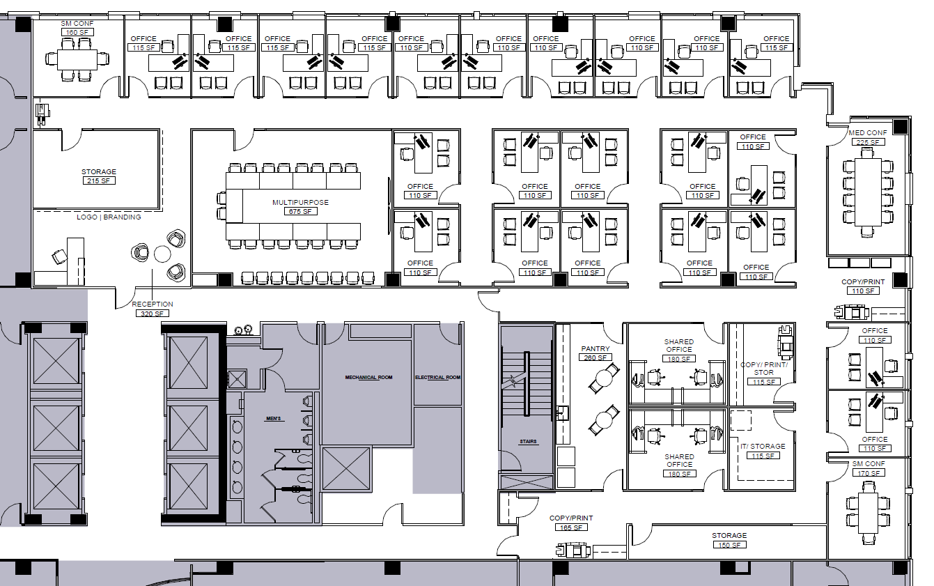 4825 Mark Center Dr, Alexandria, VA à louer Plan d’étage- Image 1 de 1