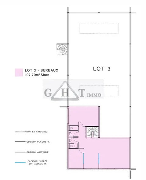 Bureau dans Aubervilliers à louer - Plan d’étage - Image 3 de 3