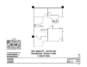 1601 Main St, Richmond, TX for lease Floor Plan- Image 1 of 1