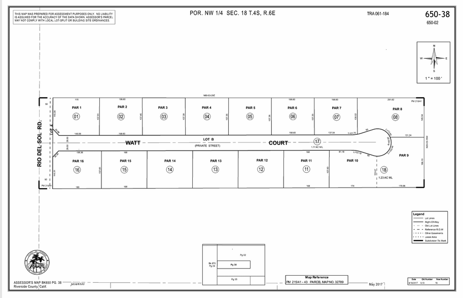 72087 Watt Ct, Thousand Palms, CA for sale - Plat Map - Image 2 of 2