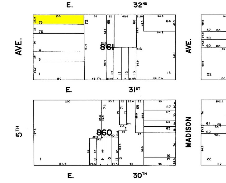 315 Fifth Ave, New York, NY à louer - Plan cadastral - Image 2 de 2