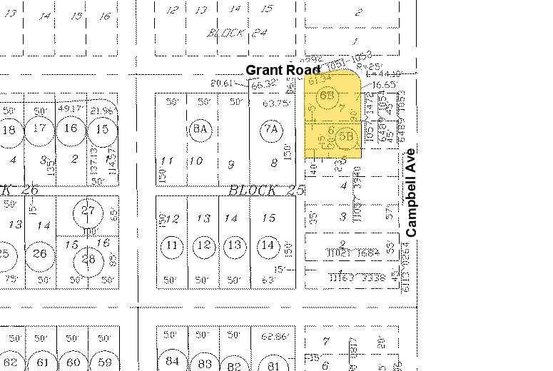 2323 N Campbell Ave, Tucson, AZ for lease - Plat Map - Image 2 of 6