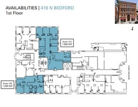 416 N Bedford Dr, Beverly Hills, CA for lease Floor Plan- Image 1 of 1