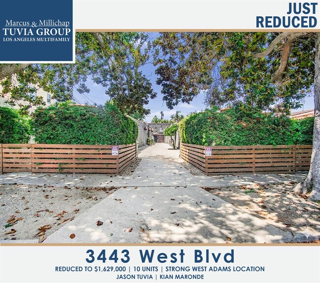 Plus de détails pour 3443 West Blvd, Los Angeles, CA - Multi-résidentiel à vendre