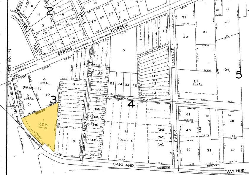 2902-2904 Oakland Ave, Greensboro, NC à vendre - Plan cadastral - Image 2 de 6