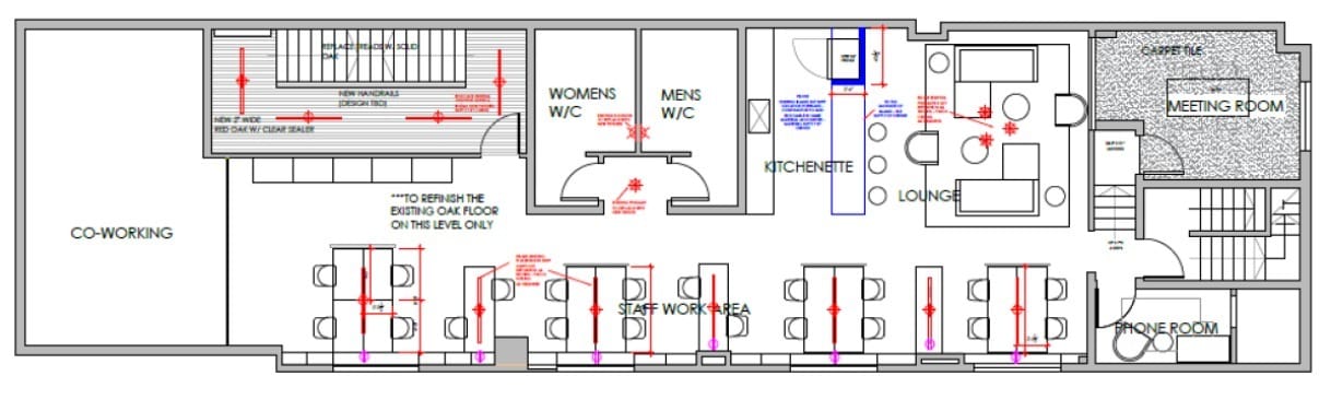 485 Queen St W, Toronto, ON à louer Plan d’étage- Image 1 de 1