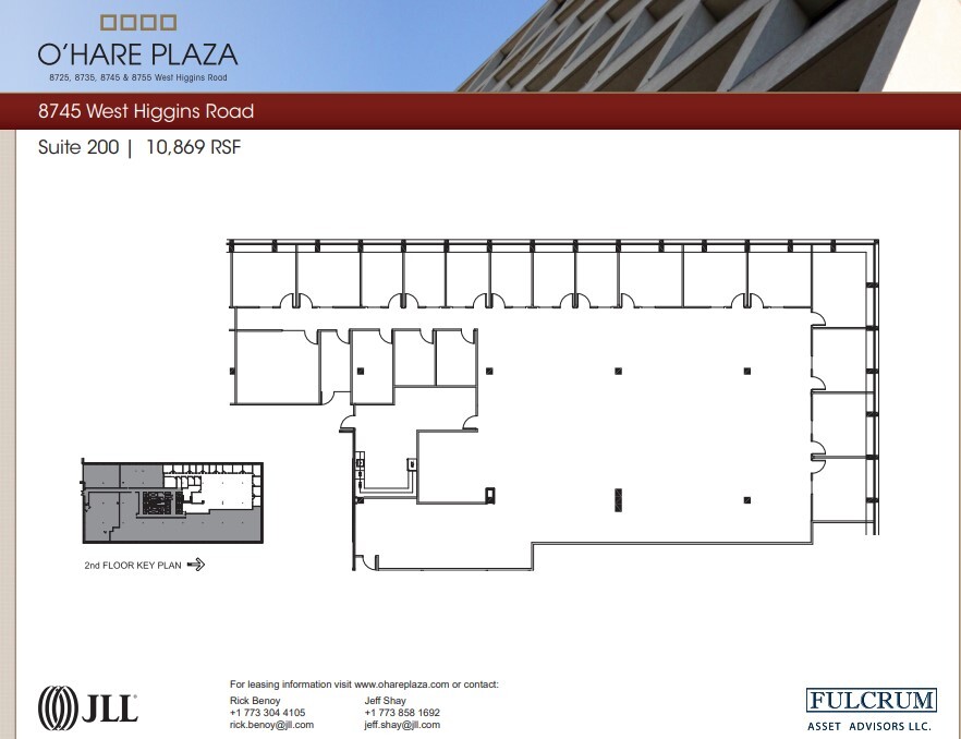 8725 W Higgins Rd, Chicago, IL à louer Plan d  tage- Image 1 de 1