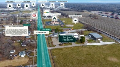 1033 N Fruitridge Ave, Terre Haute, IN - Aerial  map view - Image1
