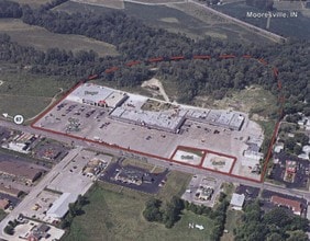 370-530 S Indiana St, Mooresville, IN - aerial  map view