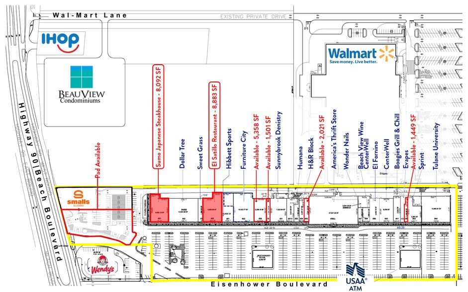 2650 Beach Blvd, Biloxi, MS for lease - Building Photo - Image 3 of 16