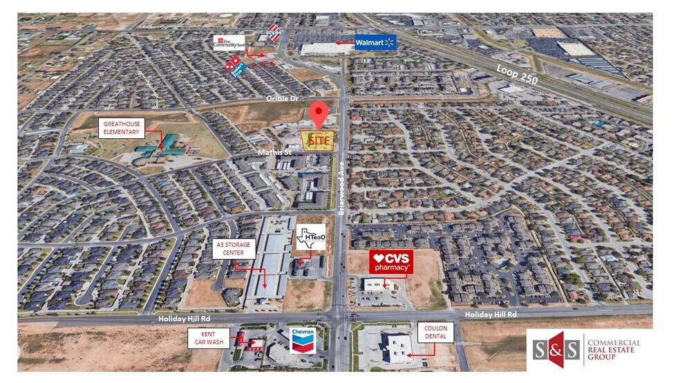 5000 Briarwood Ave, Midland, TX à vendre - Aérien - Image 3 de 5