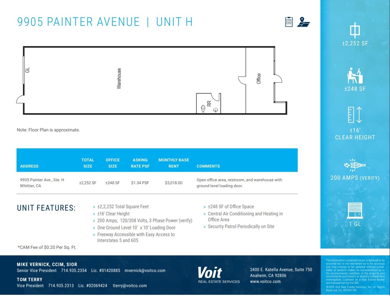 9825 Painter Ave, Santa Fe Springs, CA for lease Floor Plan- Image 1 of 1