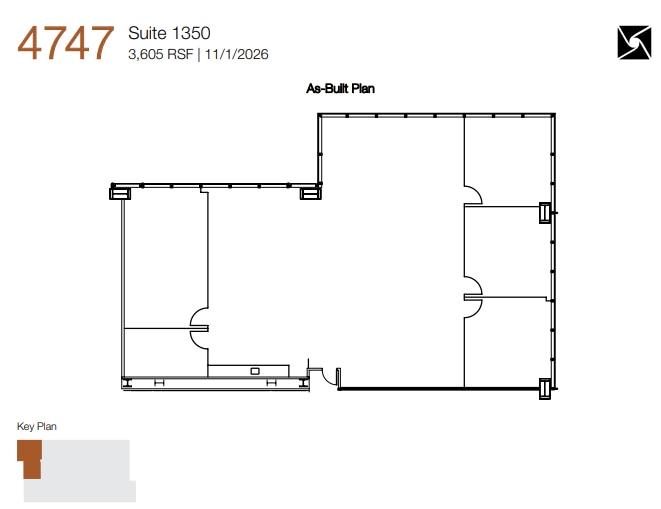 4747 Executive Dr, San Diego, CA à louer Plan d’étage- Image 1 de 1