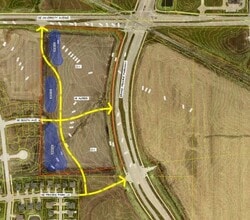 University Ave, Waukee, IA - Aerial map view