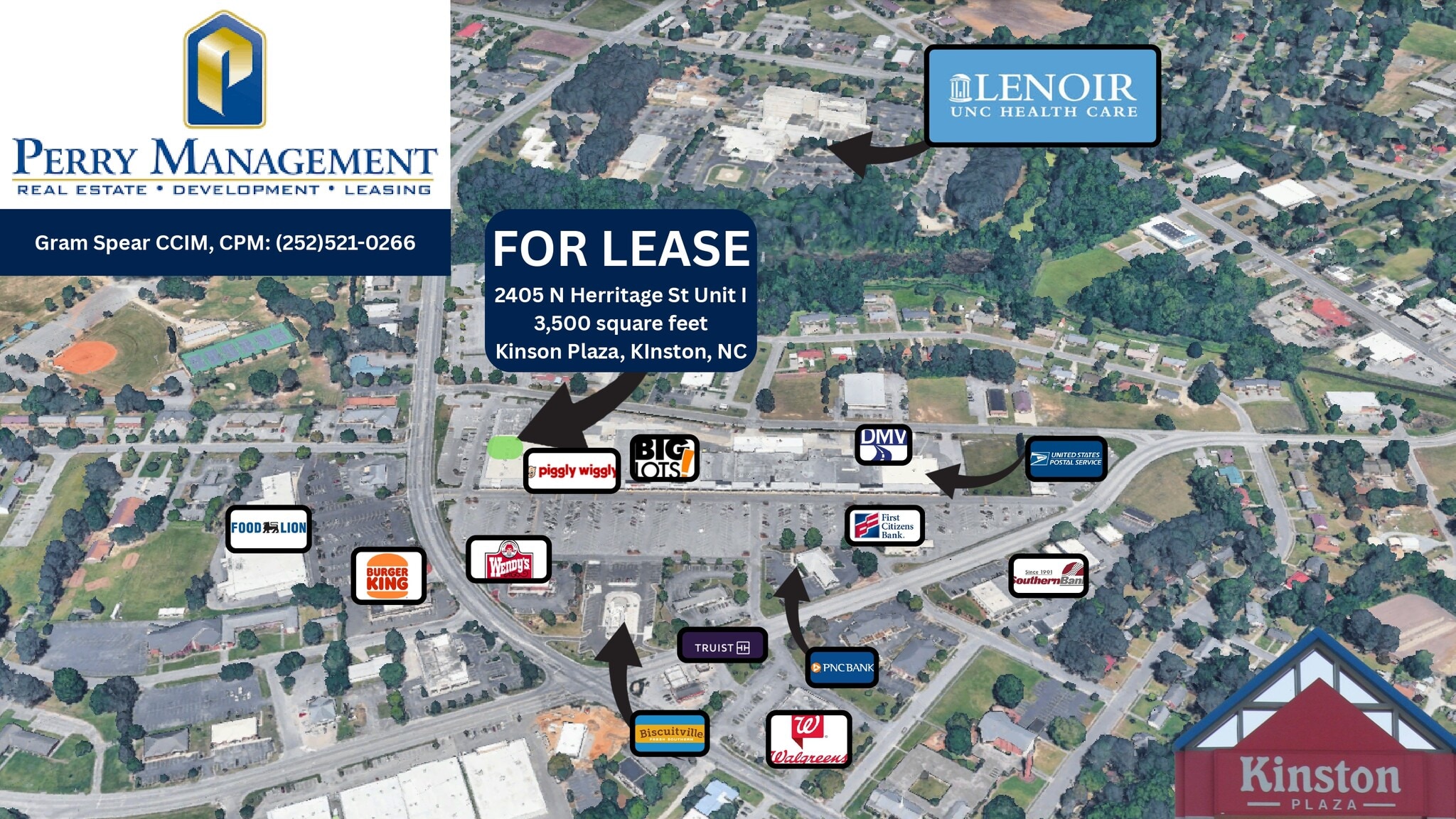 2400-2405 N Heritage St, Kinston, NC for lease Site Plan- Image 1 of 2