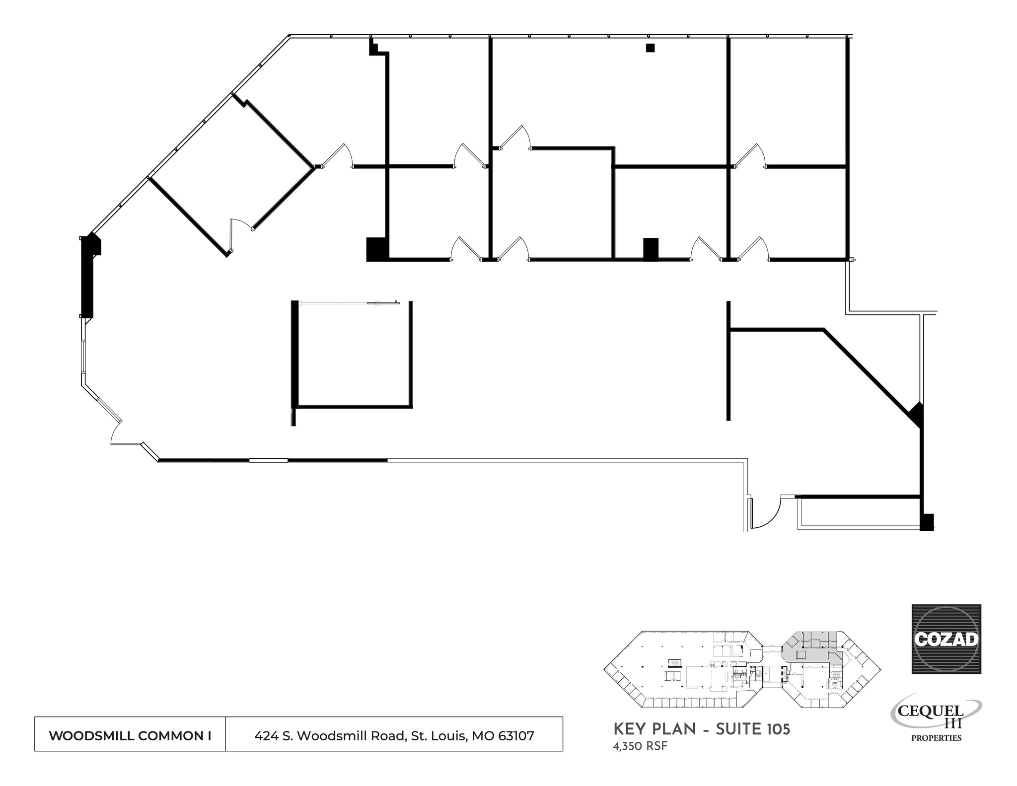 424 S Woods Mill Rd, Chesterfield, MO à louer Plan de site- Image 1 de 1