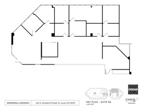 424 S Woods Mill Rd, Chesterfield, MO à louer Plan de site- Image 1 de 1