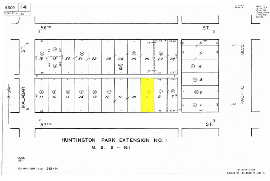 2547 E 57th St, Huntington Park, CA à vendre - Photo du bâtiment - Image 1 de 7