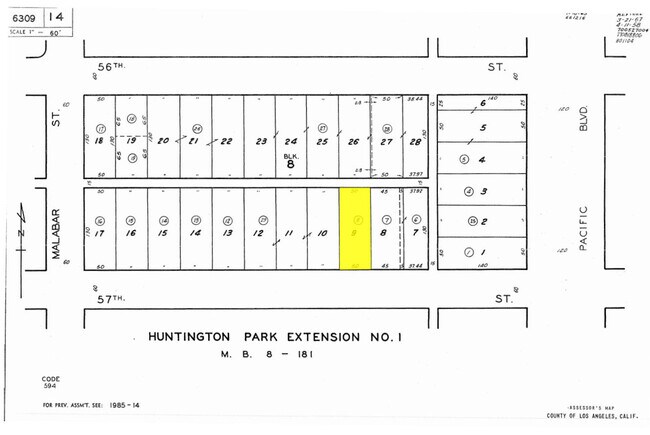 Plus de détails pour 2547 E 57th St, Huntington Park, CA - Industriel à vendre