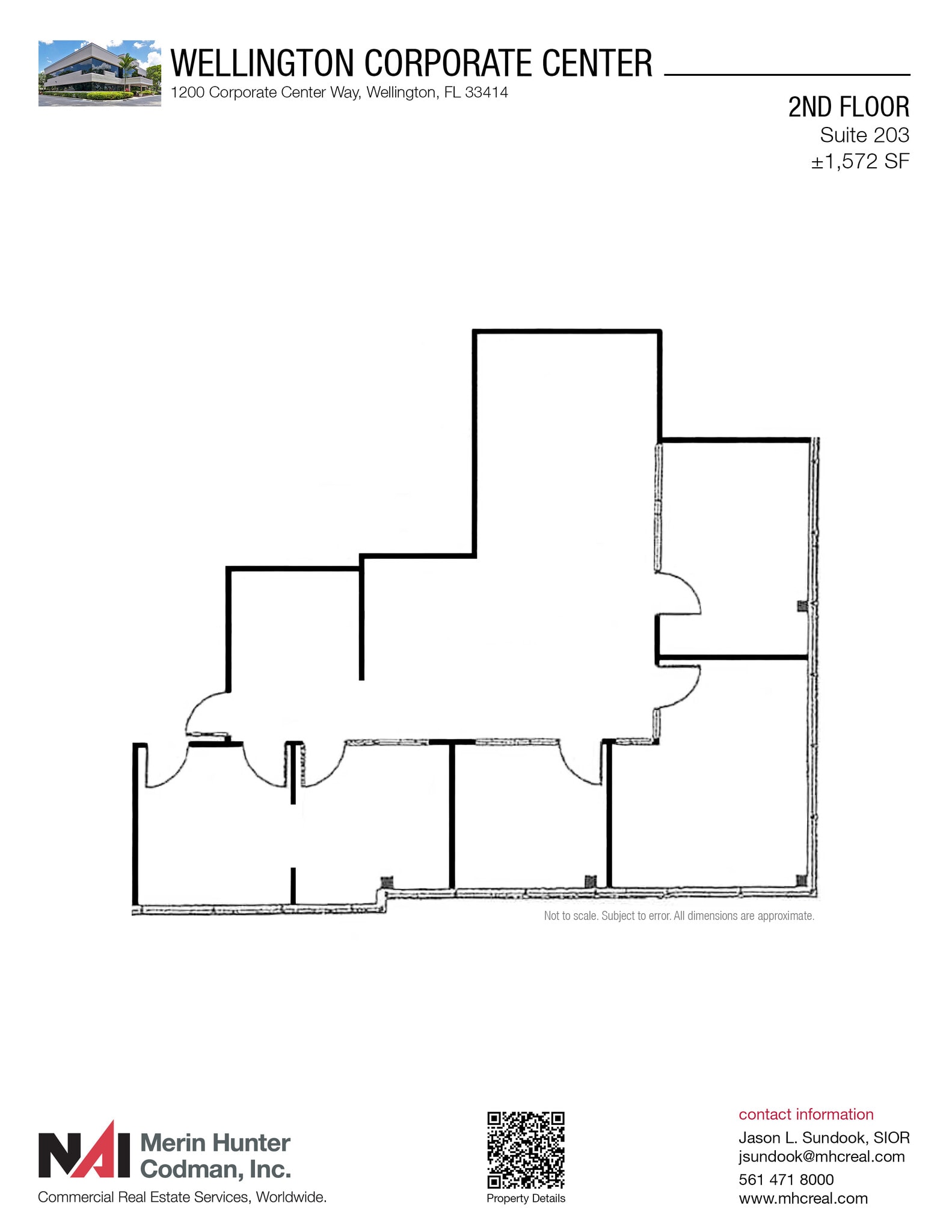 1200 Corporate Center Way, Wellington, FL for lease Floor Plan- Image 1 of 5
