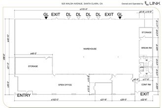 1135 Walsh Ave, Santa Clara, CA for lease Floor Plan- Image 2 of 2
