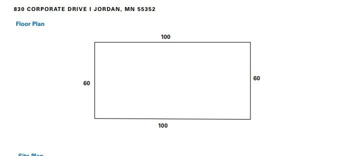 830 Corporate Dr, Jordan, MN for lease Floor Plan- Image 1 of 1